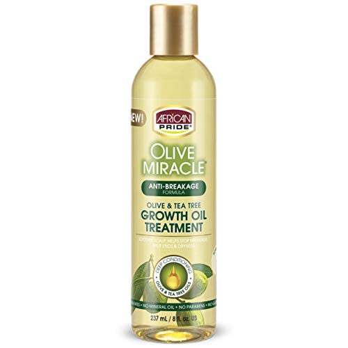 African Pride Olive Miracle Growth Oil, 8 fl oz ( Pack of 3 )