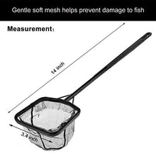 Load image into Gallery viewer, JUYOO Fish Nets for Tanks, 1PCS Small Fish Tank Net with Fish Tank Cleaning Brush, Soft Fine Nylon Fishing Net, Sturdy Aquarium Net for Catching Small Fishes or Debris

