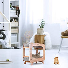 Load image into Gallery viewer, JR Knight Cat Scratching Post, Cat Bed,Wooden Cat House,Kitten Bed, Cat Scratching Pad for Furniture Protection
