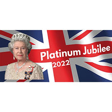 Load image into Gallery viewer, Queen Platinum Jubilee Banner Poster Party Decorations GB Union Jack 70 Years (pack of 2)
