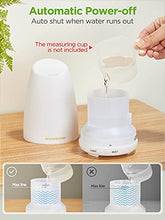 Load image into Gallery viewer, InnoGear Essential Oil Diffuser, 150ml Ultrasonic Humidifier Adjustable Mist Mode Quiet Operation Waterless Auto-Off for Home Office Yoga (Basic White)
