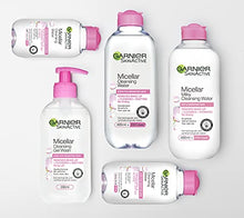 Load image into Gallery viewer, Garnier Micellar Cleansing Water For Sensitive Skin 700ml, Gentle Face Cleanser &amp; Makeup Remover, Fragrance Free, Recognised By The British Skin Foundation, Use With Reusable Micellar Eco Pads
