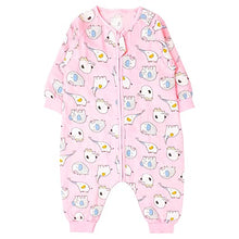 Load image into Gallery viewer, Baby Muslin Sleeping Sack Baby Sleeping Bag 1 Tog with Feet for Summer Cotton Swaddles Infant Wearable Blankets Long Sleeve Pajamas Romper Girls Boys 2-3 Years Pink Elephant

