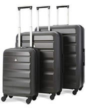 Load image into Gallery viewer, Aerolite Lightweight 4 Wheel ABS Hard Shell Travel Trolley 3 Piece Luggage Suitcase Set, 21" Cabin + 25" + 29" Hold Check in Luggage, Charcoal
