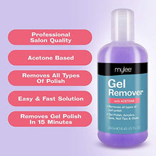 Load image into Gallery viewer, Mylee Gel Polish Remover Acetone 250ml, Salon Professional UV LED Nail Polish Cleaner for Manicures and Pedicures
