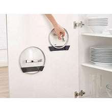Load image into Gallery viewer, Joseph Joseph 85149 CupboardStore Set of 4 In-cupboard Pan Lid Holders- Grey
