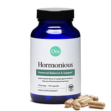 Load image into Gallery viewer, Ora Organic Natural Hormone Balance for Women - Vegan Hormonal Acne Supplement for Clear Complexion with Adaptogenic Herbs - Gluten-Free, Dairy-Free, Non-GMO - 1 Month Supply, 90 Capsules
