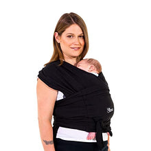 Load image into Gallery viewer, Koala Babycare Baby Sling Easy to Wear - Certified Ergonomic Support - Multi-Purpose Stretchy Baby Carrier Suitable up to 10 kg - Baby Wrap Carrier for Newborn - Black - Registered Design
