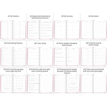 Load image into Gallery viewer, Legend Planner PRO – Deluxe Weekly &amp; Monthly Life Planner to Increase Productivity and Hit Your Goals. Time Management Organizer Notebook – Undated – 18 x 25.5cm Hardcover + Stickers – Hot Pink
