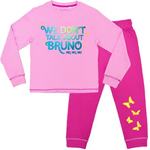 Load image into Gallery viewer, Girls We Don&#39;t Talk About Bruno Pyjamas Kids No, No, No PJs Set (Pink/Fuchsia, 7-8 Years)
