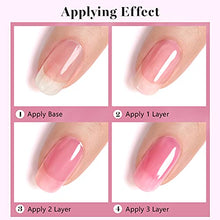 Load image into Gallery viewer, RARJSM Sheer Pink Gel Polish,Transparent Nude Pink Gel Nail Polish,15ML Natural Nail Polish Color UV LED Cured Gel French Manicure Spring Summer Nail Art
