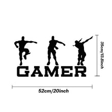 Load image into Gallery viewer, Quanyuchang Gamer Wall Decal, Game Wall Stickers Murals, Vinyl Art Design Gamers World Wall Decor for Teen Kids Boys Bedroom Playroom Home Decoration Wallpaper
