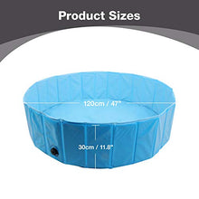 Load image into Gallery viewer, Pet Prime Foldable Pet Dog Swimming Pool 120 X 30 CM Pet Paddling Pool Portable Outdoor Garden Pool for Dogs Cats Pet Bath Tub…
