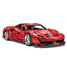 Load image into Gallery viewer, WEEGO 3187Pcs Technic Sports Car 1:8 2.4Ghz Remote Control Racing Car Supercar Model Kit for Ferrari 488 Pista, Construction Building Blocks Compatible with LEGO Technic
