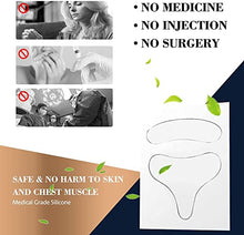 Load image into Gallery viewer, Wrinkle Patches, 2 Pads Decollete Pad for Chest Wrinkles, Silicone Neck Wrinkle Patches, Reusable Medical Grade Silicone Chest Pads for Wrinkle Prevention
