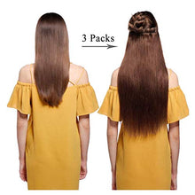 Load image into Gallery viewer, Human Hair Extensions Clip in Extensions Real Human Hair 3 Pieces Short Hair Wefts (18&quot; 60g, 18/613 Ash Highlights Bleach Blonde Hair Extensions)
