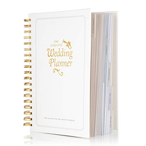 The Complete Wedding Planner book journal and organiser by DayWorks: Perfect engagement gift includes checklists, pockets, Undated Diary & much more to help organize the perfect wedding