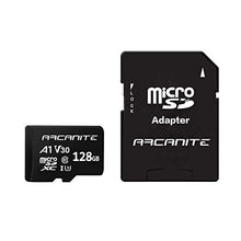 Load image into Gallery viewer, ARCANITE 128GB microSDXC Memory Card with Adapter - A1, UHS-I U3, V30, 4K, C10, Micro SD, Optimal read speeds up to 90 MB/s
