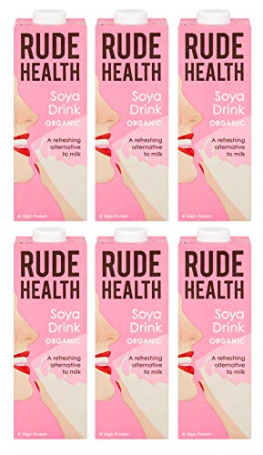 Rude Health Organic Soya Drink, 1 Litre (Pack of 6)