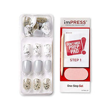 Load image into Gallery viewer, KISS imPRESS Press-On Manicure, Nail Kit, PureFit Technology, Short Press-On Nails, Square, Knock Out, Includes Prep Pad, Mini File, Cuticle Stick, and 30 Pre-Glued Fake Nails
