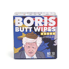 Load image into Gallery viewer, Boris Johnson Toilet Paper - Funny Printed Loo Roll in Novelty Gift Box - Brexit Special Boris Butt Wipes
