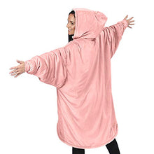 Load image into Gallery viewer, THE COMFY Original | Oversized Microfiber &amp; Sherpa Wearable Blanket, Seen On Shark Tank, One Size for All (Blush)
