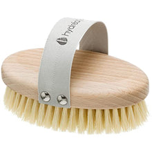Load image into Gallery viewer, Hydrea London Body Brush - Exfoliating Dry Scrubber, Cellulite Remover, &amp; Skin Exfoliator, Helps Improve Lymphatic Flow - 100% Vegan, FSC® Certified Beechwood, &amp; Natural, Soft Cactus Bristle

