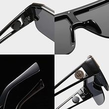 Load image into Gallery viewer, Oversized Flat Top Sunglasses Men Women Square One Piece Shades Semi-Rimless Glasses UV400
