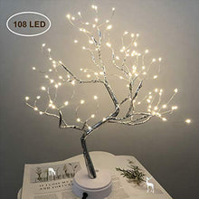 Load image into Gallery viewer, S-Union Tabletop Bonsai Lighted Tree 108 LED Christmas Decorations Table Tree Lamp Lights, Battery/USB Operated, DIY Artificial Tree for Wedding Party Gifts Indoor Outdoor Bedroom Desktop Decor
