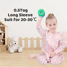 Load image into Gallery viewer, Baby Muslin Sleeping Sack Baby Sleeping Bag 1 Tog with Feet for Summer Cotton Swaddles Infant Wearable Blankets Long Sleeve Pajamas Romper Girls Boys 2-3 Years Pink Elephant
