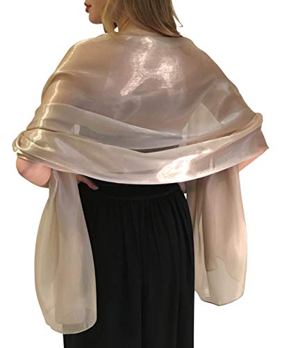 Lafairy Women's Chiffon Wrap Stole & Skirt - Versatile Shell Shawl Top Or Mini Wrap Skirt, Multicolor