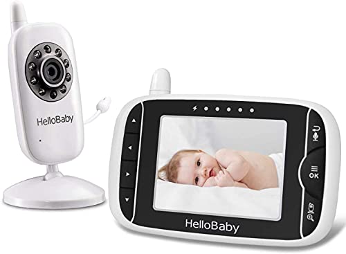 Video Baby Monitor with Camera and Audio | Keep Babies Nursery with Night Vision, Talk Back, Room Temperature, Lullabies, 960ft Range and Long Battery Life