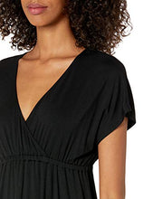 Load image into Gallery viewer, Amazon Essentials Women's Surplice Dress, Black, L
