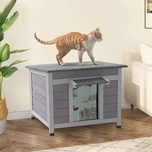 Load image into Gallery viewer, Wooden Dog House Cat House for Outdoor and Indoor, Pet Houses Dogs, Cats, Bunnies and Other Small Animals
