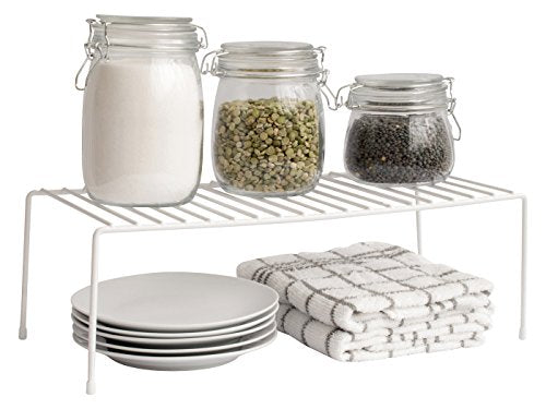 simplywire - Kitchen Cupboard Organiser - Storage Shelf – White