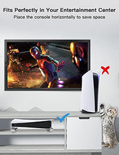 Load image into Gallery viewer, NexiGo PS5 Horizontal Stand with Cooling Fan, [Minimalist Design], Compatible with Playstation 5 Disc &amp; Digital Editions, Built-in LED Light, Extra USB Port, Easy to Install
