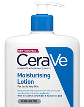 Load image into Gallery viewer, CeraVe Moisturising Lotion | 1L| Daily Face &amp; Body Moisturiser for Dry to Very Dry Skin, (Pack of 1)
