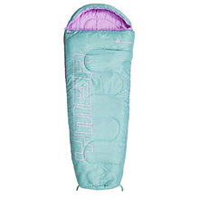 Load image into Gallery viewer, Sleeping Bag Camping Gear Travel Sleep Essential Insulated Warm Lightweight Traveling Hiking Indoor Outdoor All Season Adults Kids Teens Spring Summer Fall YMER ((130+25) x60/40cm, Mint/Pink)
