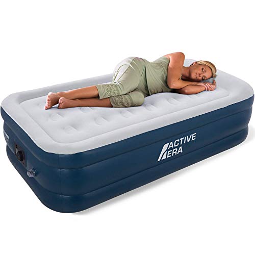 Active Era Air Bed - Premium Single Size AirBed with a Built-in Electric Pump and Pillow