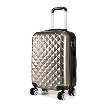 Load image into Gallery viewer, Kono 20" Hand Luggage Lightweight Hard Shell PC+ABS Suitcase 4 Spinner Wheels 360 Degree Rolling Cabin (Small, Upgrade-Champagne)
