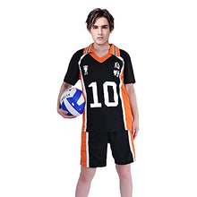 Load image into Gallery viewer, MarsVook High School Uniform Jersey Volleyball Costume for Anime Karasuno Cosplay Sports Suits, No.10 Hinata Shoyo, XX-Large
