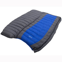 Load image into Gallery viewer, Outdoors Ultralight Rectangular Down Sleeping Bag for camping with Compression Sack (Blue)
