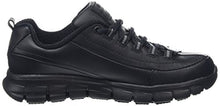 Load image into Gallery viewer, Skechers Women's Sure Track - Trickel Work Shoes, Black Black Leather Blk, 6 UK
