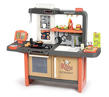 Load image into Gallery viewer, Smoby – Chef Corner Restaurant with Lights and Sounds, Pretend Play Toy Food Restaurant with 63 Accessories For Children 3+
