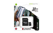 Load image into Gallery viewer, Kingston Canvas Select Plus microSD Card SDCS2/32 GB Class 10 (SD Adapter Included)
