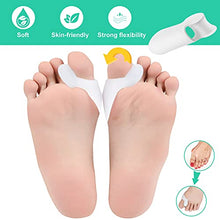 Load image into Gallery viewer, 10 Pack Gel Big Toe Separator and Bunion Protectors DYKOOK Gel Bunion Pads &amp; Bunion Corrector Toe Straightener Spreads Big Toe Straightens Overlapping Toe Relief Bunions,Calluses Pain
