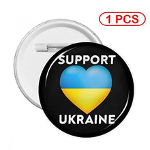 Load image into Gallery viewer, Pray For Ukraine Round Chest Pins Badges Button Brooch Hat Clothing Bag Accessories 5pc

