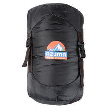Load image into Gallery viewer, Azuma 7ft Black/Grey 3 Season Camping Mummy Shape Sleeping Bag - LEFT ZIP
