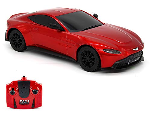 CMJ RC Cars™ Aston Martin Vantage Officially Licensed Remote Control Car. 1:24 Scale Red