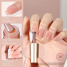 Load image into Gallery viewer, GAOY Summer Jelly Gel Nail Polish Set of 6 Colors Including Red Pink Nude Gel Polish Kit UV LED Soak Off Nail Polish Home DIY Manicure Nail Salon Varnish
